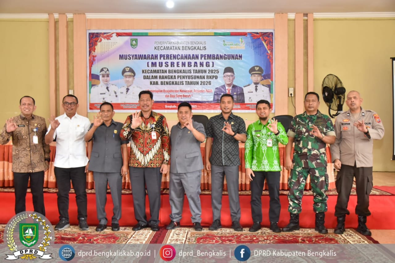 Kawal Usulan Prioritas Masyarakat,Anggota DPRD Dapil Kecamatan Bengkalis-Bantan Hadiri Musrenbang Kecamatan