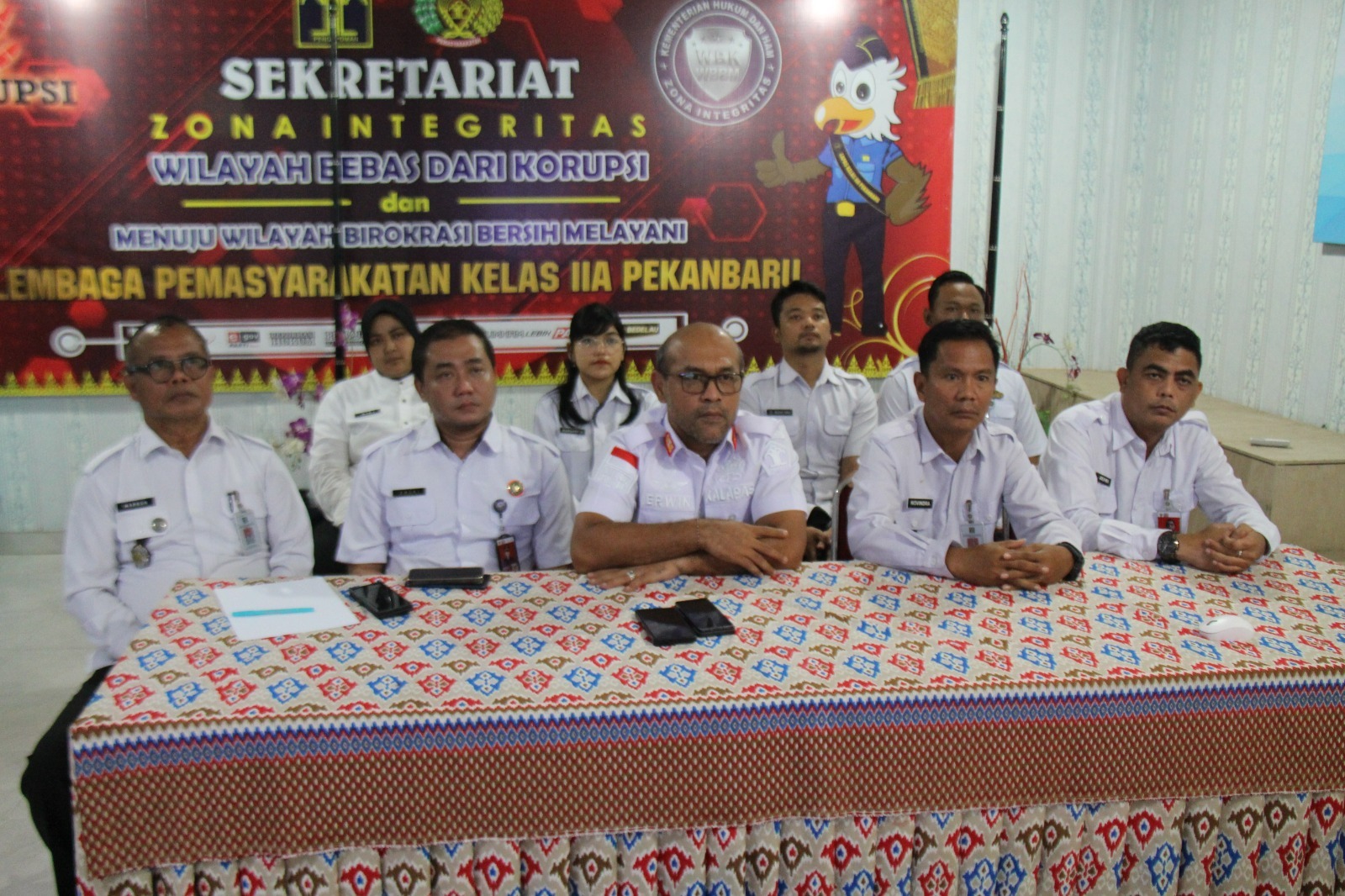 Tingkatkan Integritas dan Kepatuhan Internal, Lapas Pekanbaru Ikuti Sosialisasi Pengawasan Internal