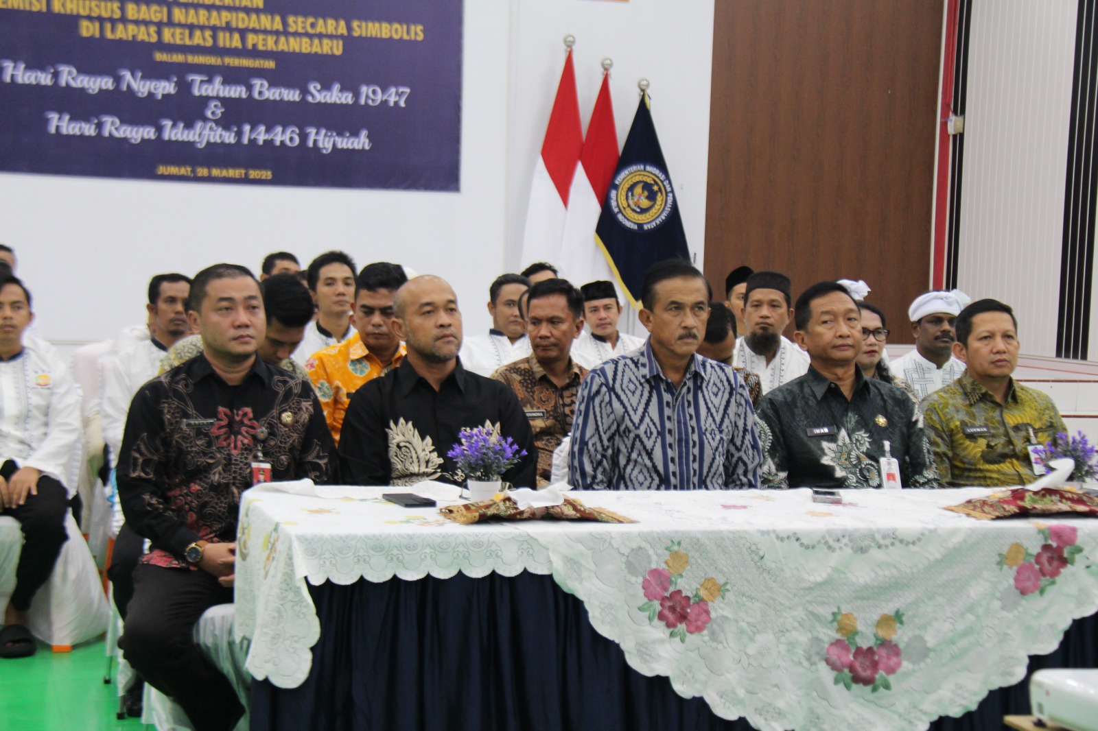 Hadiah Hari Raya, Sebanyak 1053  Warga Binaan Lapas Pekanbaru Dapat Remisi