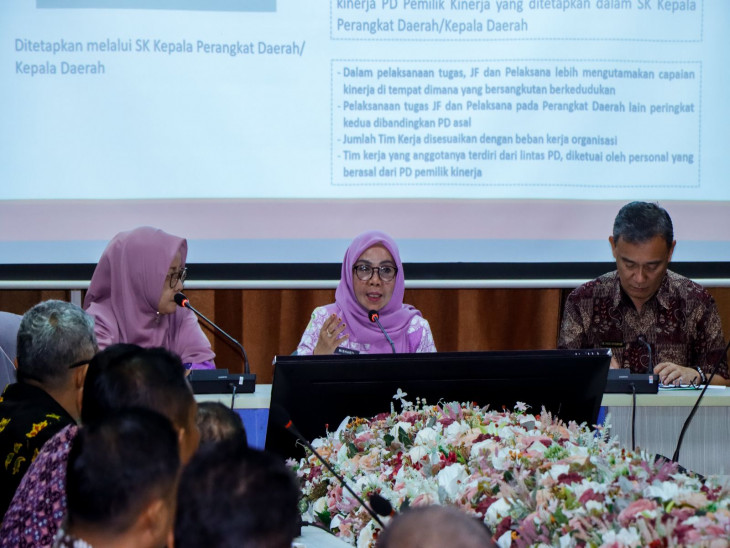 Wakil Bupati Kampar Buka Sosialisasi Sistem Kerja Pemerintah Kab. Kampar.