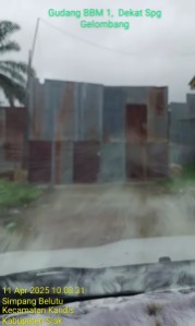LSM Ditemukan Dua Gudang Penimbunan BBM Ilegal Di Kecamatan Kandis.