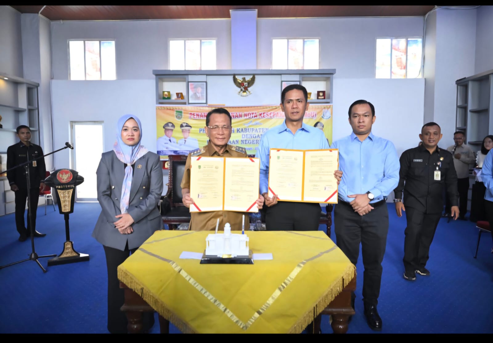 Pemkab dan Kejari Rohil Tanda Tangan MoU