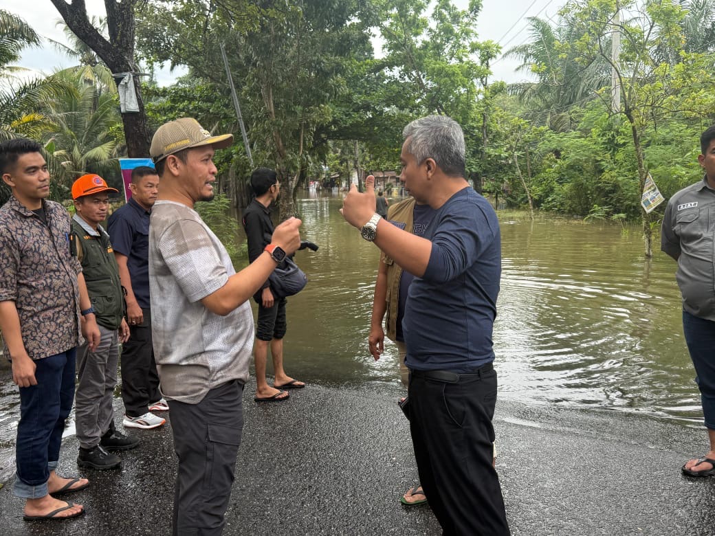 Pasca Hujan Deras Guyur Pekanbaru, Wako Agung Tinjau Wilayah Banjir