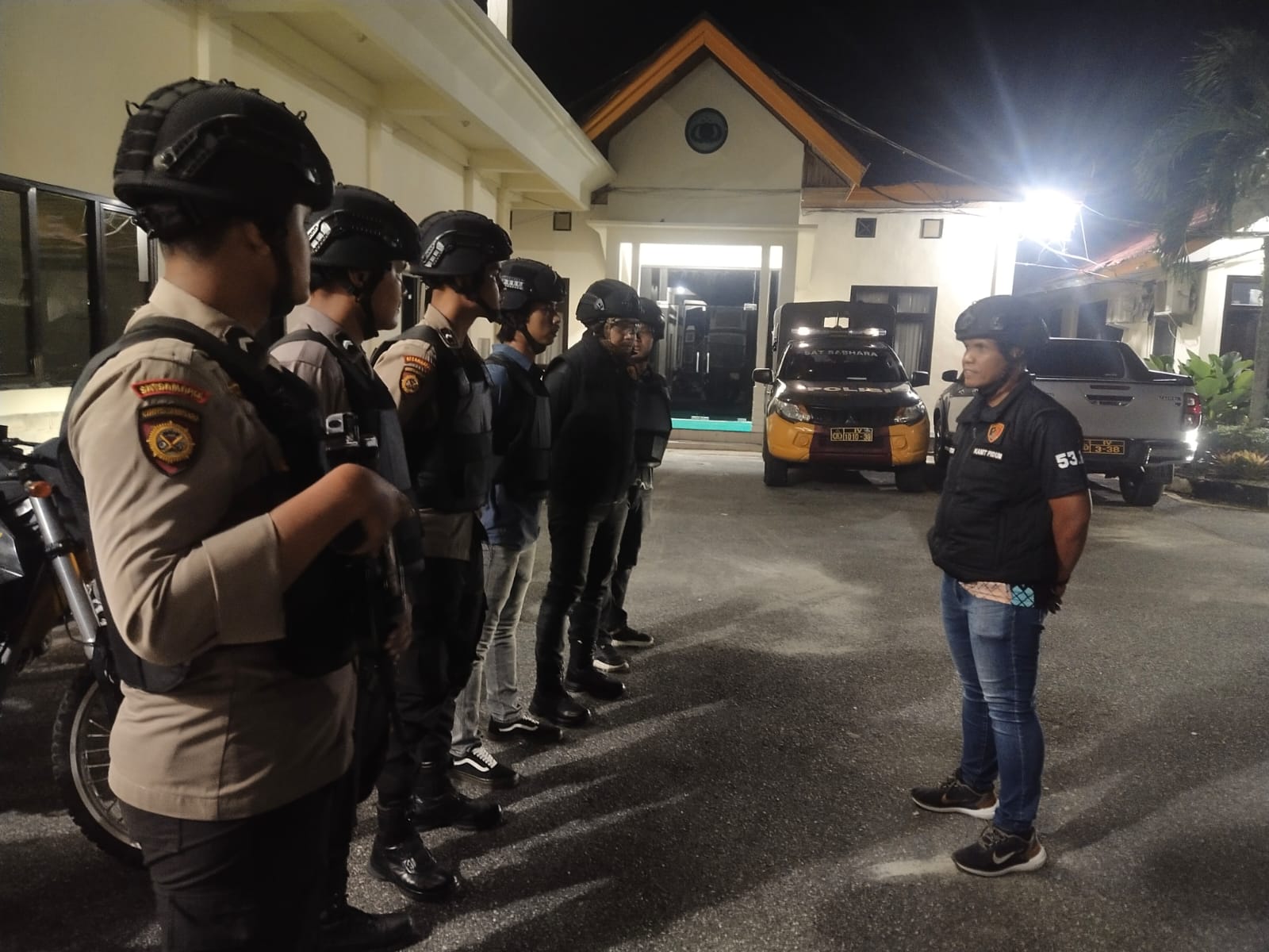 Team Raga Polres Pelalawan Gencar Lakukan Patroli Malam, Pastikan Keamanan dan Ketertiban Masyarakat