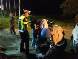 Kasat Lantas Polres Pelalawan Lakukan Patroli Blue Light Antisipasi Balap Liar