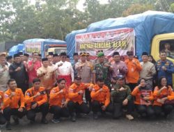 Bupati Dan Forkompinda Pelalawan Lepas Bantuan Lanjutan Untuk Korban Bencana di Aceh, Sumut, dan Sumbar