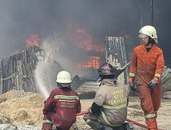 Gudang BBM Ilegal Terbakar Hebat di Pekanbaru, Dua Tahun Beroperasi Bebas? Aparat Baru Bergerak Setelah Api Membara