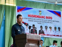 Prioritas Infrastruktur Pendidikan, Gedung dan Kesehatan, Bupati Kampar Ahmad Yuzar ;  Usulan Prioritas Harus Berdampak langsung kepada Masyarakat.