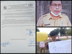 Demo Warga Desa Silikuanhulu, Di Duga Akibat Pengakuan Kades Berbuat Asusila