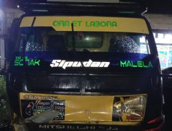 Mobil Truck Cool diesel Di Amankan Satlantas Polres Pelalawan, Lakalantas Tabrak Anak Gadis dan Ibunya.